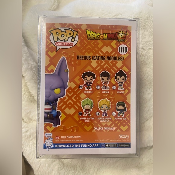 Funko Pop. DragonBall 1110. Beerus (Eating Noodles) - Picture 4 of 5